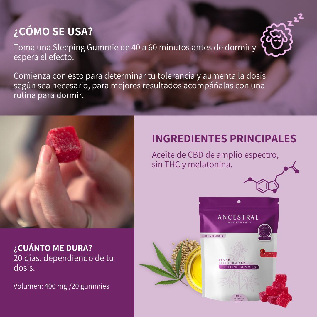 Gomitas Calidad de Sueño 400mg CBD