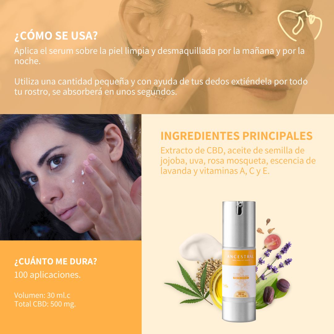 Serum Facial 250mg CBD